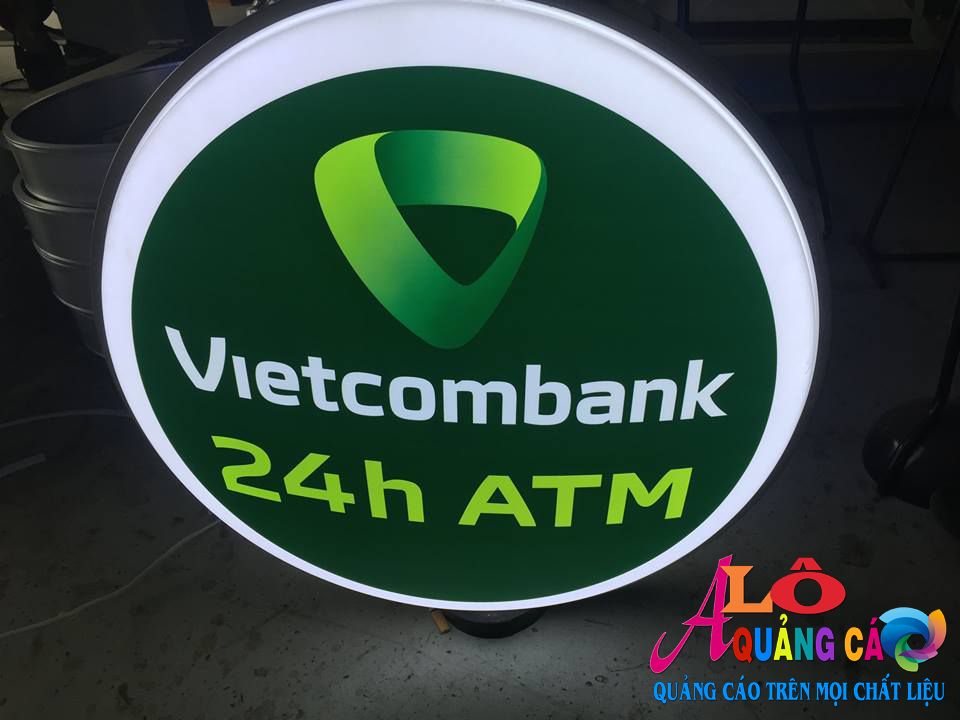 Hộp đèn hút nổi Vietcombank