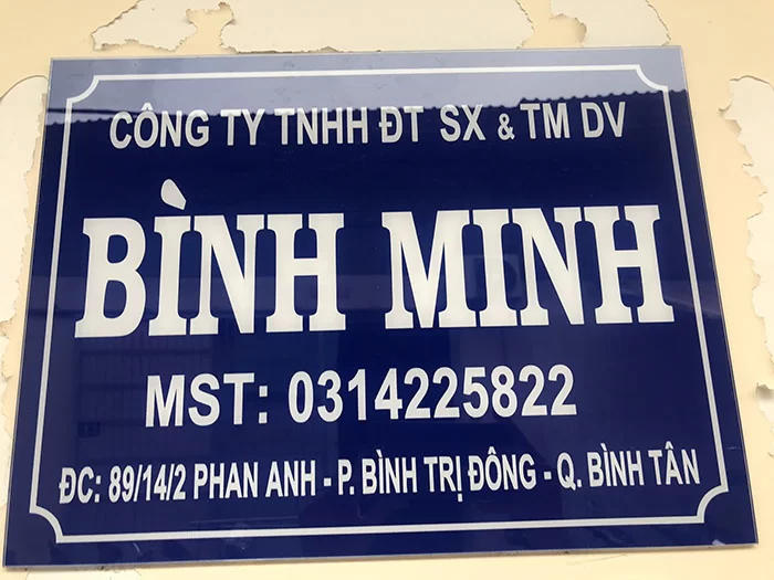 Dịch vụ làm biển bảng Mica giá rẻ tại TP.HCM